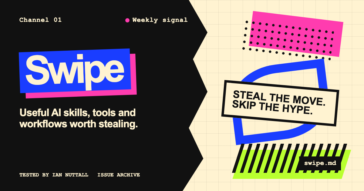 A Swipe social card made with Flashback's 1981 mutable broadcast identity recipe.